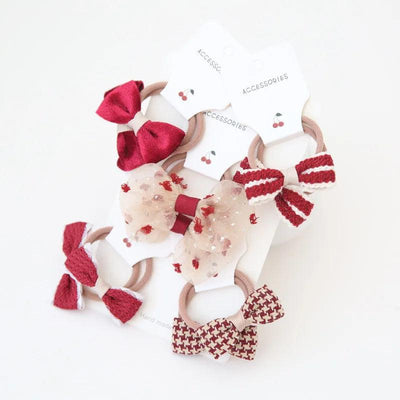 Girls Bows Elastic Band - Mini Made Boutique