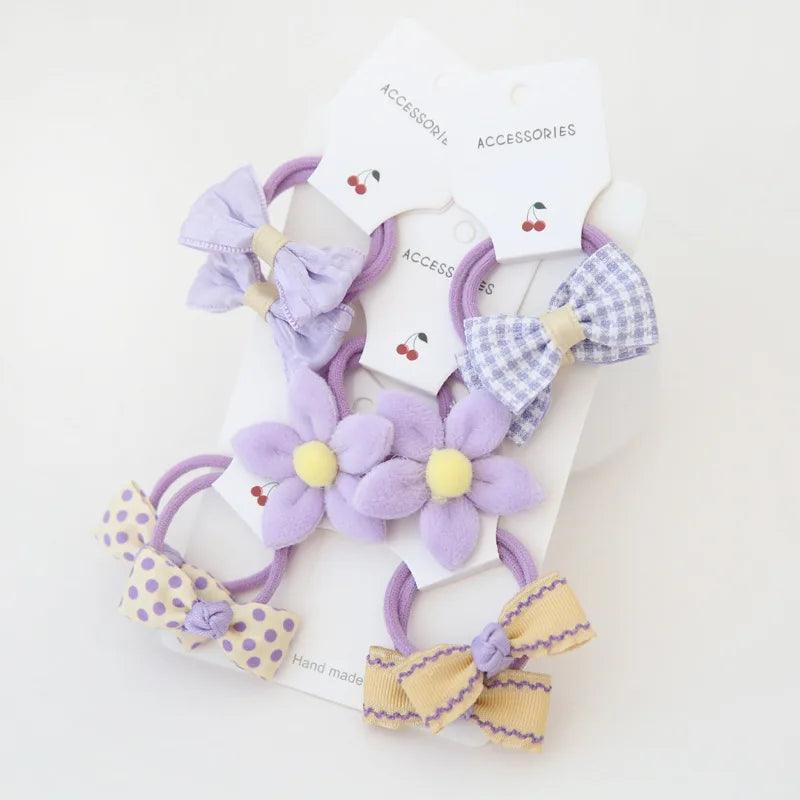 Girls Bows Elastic Band - Mini Made Boutique