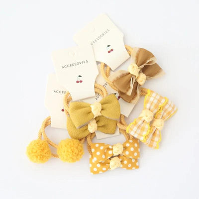 Girls Bows Elastic Band - Mini Made Boutique