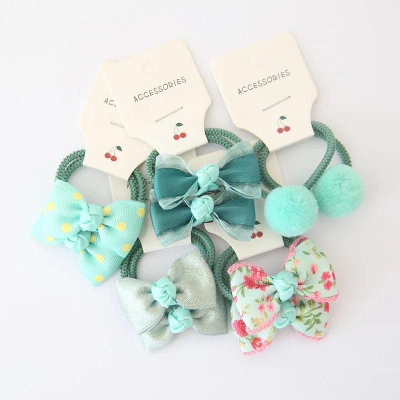 Girls Bows Elastic Band - Mini Made Boutique