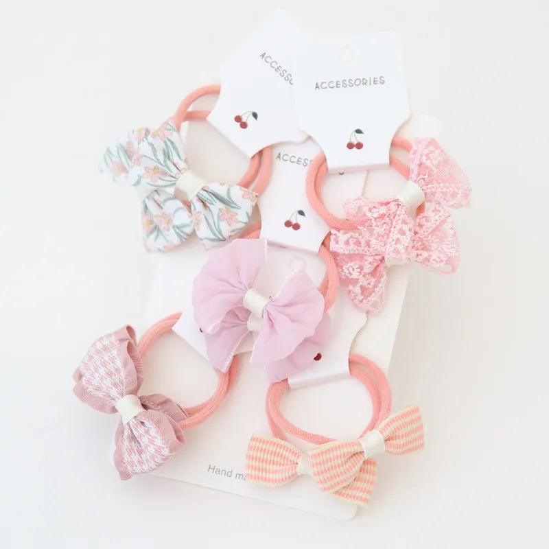 Girls Bows Elastic Band - Mini Made Boutique