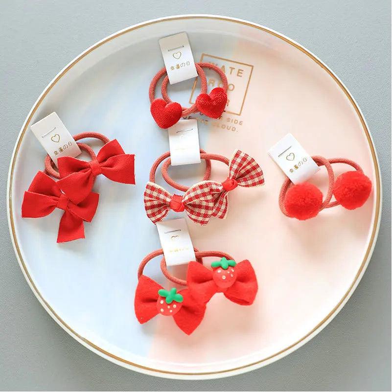 Girls Bows Elastic Band - Mini Made Boutique