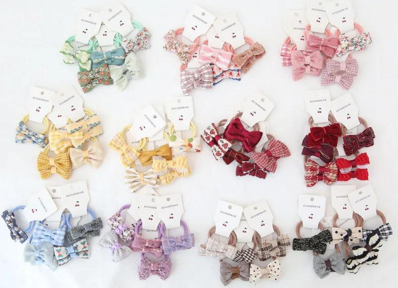 Girls Bows Elastic Band - Mini Made Boutique