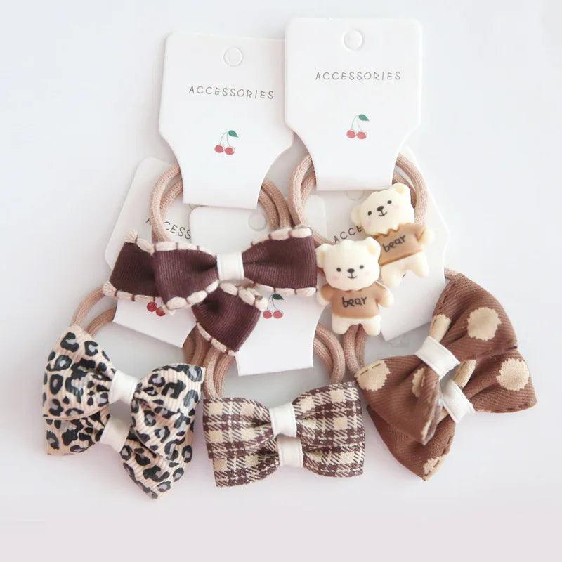 Girls Bows Elastic Band - Mini Made Boutique