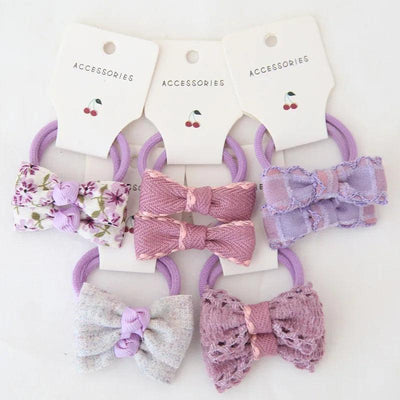 Girls Bows Elastic Band - Mini Made Boutique