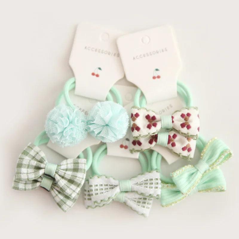 Girls Bows Elastic Band - Mini Made Boutique