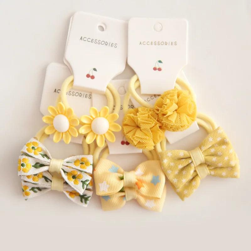 Girls Bows Elastic Band - Mini Made Boutique