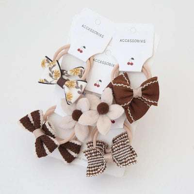 Girls Bows Elastic Band - Mini Made Boutique