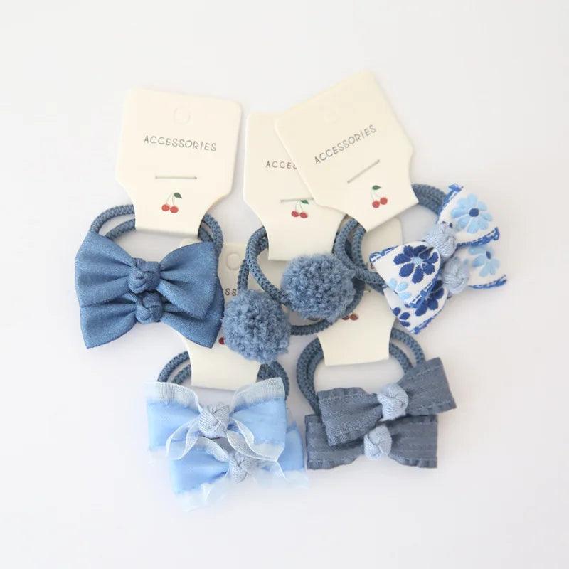 Girls Bows Elastic Band - Mini Made Boutique