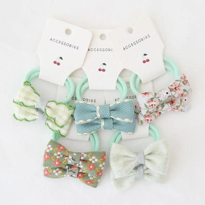 Girls Bows Elastic Band - Mini Made Boutique