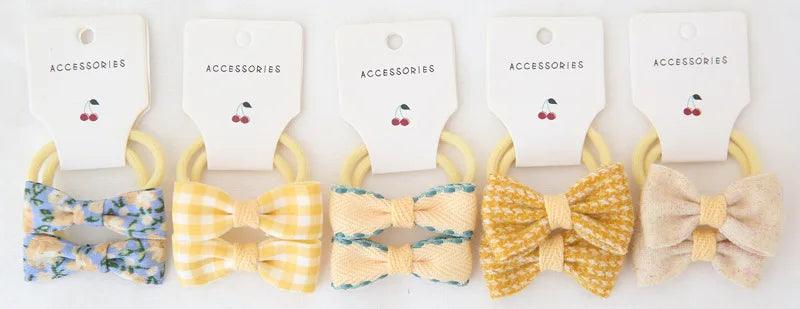 Girls Bows Elastic Band - Mini Made Boutique