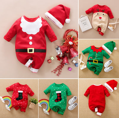 Elf/Santa/Holiday Christmas Onesie Sets